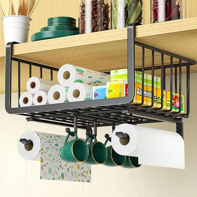 Panier de Rangement Suspendu et Organiseur de Cuisine