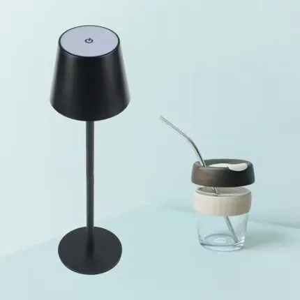Lampe de Table LED Sans Fil Portable Rechargeable - 3 Couleurs & Intensité Réglable Tactile - Design Métal Moderne pour Restaurant, Chambre, Bar, Camping & Extérieur - Image 5