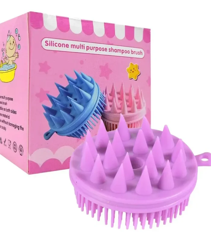 Brosse de Massage Cuir Chevelu et Corps en Silicone – Douceur et Exfoliation (Brosse Silicone)