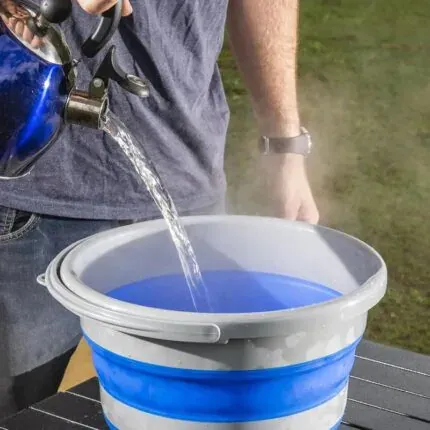 Seau Pliable 10L Gain de place pour le camping et le jardinage