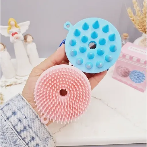 Brosse de Massage Cuir Chevelu et Corps en Silicone – Douceur et Exfoliation (Brosse Silicone)