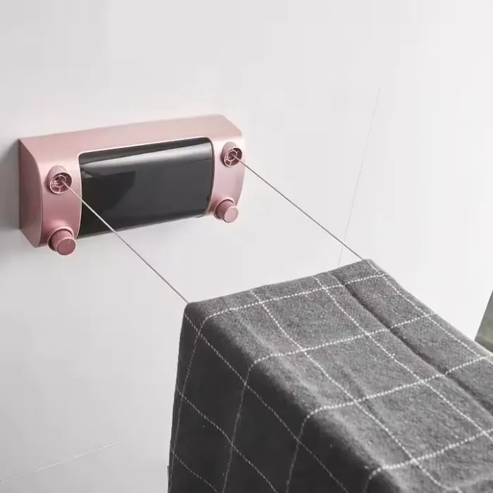 Corde à linge murale rétractable – Gain de place pour appartement
